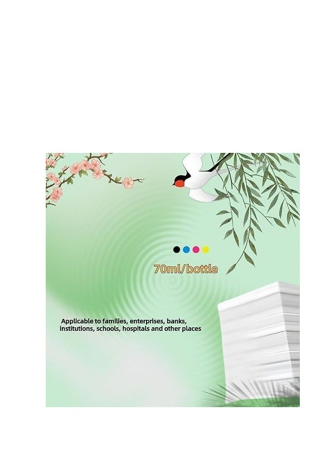 Terabyte Ink set 101 for Epson for EcoTank 4-Pack Black Cyan Magenta Yellow for L4150 L4160 L6160 L6170 L6176 L6190 L14150 Printer - Image 3