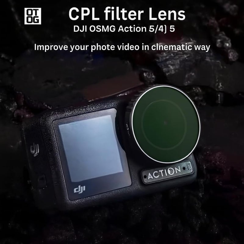 OTOG Action 5 Pro HD ND Filter CPL ND Filters Compatible for OSMO Action 5Pro/OSMO4/ OSMO Action 3 Reduce Glare Multicoated Lens (1Pc-CPL) - Image 4