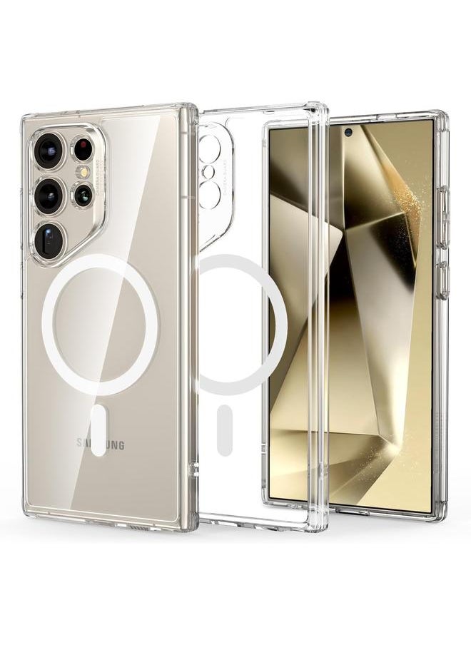 اي اس ار جراب لهاتف Samsung S24 Ultra متوافق مع جراب Magsafe المغناطيسي لهاتف Samsung Galaxy S24 Ultra حماية عسكرية مقاومة للاصفرار سلسلة كلاسيكية شفافة  - Image 1