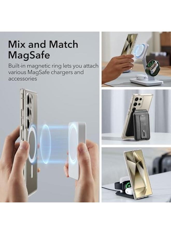 اي اس ار جراب لهاتف Samsung S24 Ultra متوافق مع جراب Magsafe المغناطيسي لهاتف Samsung Galaxy S24 Ultra حماية عسكرية مقاومة للاصفرار سلسلة كلاسيكية شفافة  - Image 4