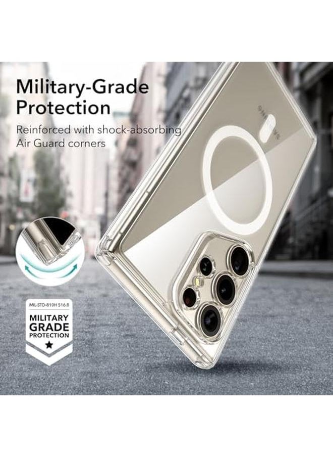 اي اس ار جراب لهاتف Samsung S24 Ultra متوافق مع جراب Magsafe المغناطيسي لهاتف Samsung Galaxy S24 Ultra حماية عسكرية مقاومة للاصفرار سلسلة كلاسيكية شفافة  - Image 5