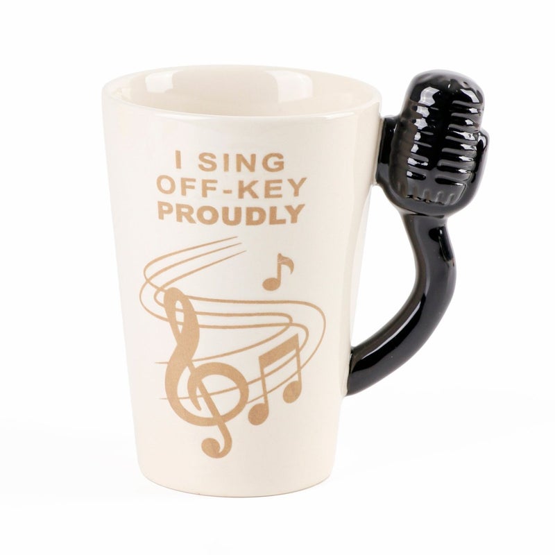 Midi Ceramic Cup Microphone Karaoke Nights Edition 480ml - Image 1