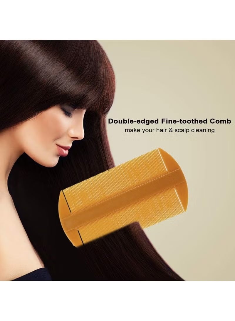 ROSE CARESS Double Edged Hair Comb Brown 0.012kg - Image 5