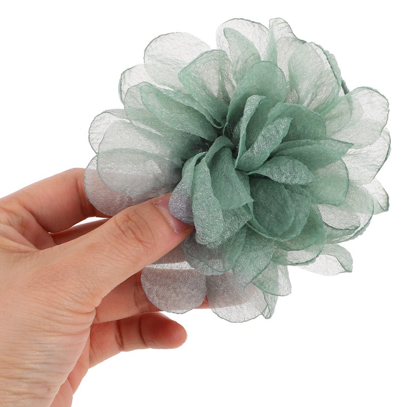 2pcs Detachable Flower Shoe Clips Cloth Decorative Shoe Buckles Diy Shoe Accessories Elegant Shoe Decorations Flower Shoe Clips For Women - Image 4
