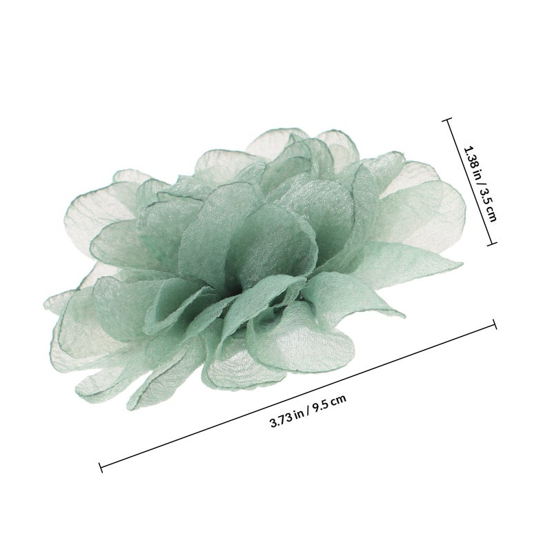 2pcs Detachable Flower Shoe Clips Cloth Decorative Shoe Buckles Diy Shoe Accessories Elegant Shoe Decorations Flower Shoe Clips For Women - Image 2