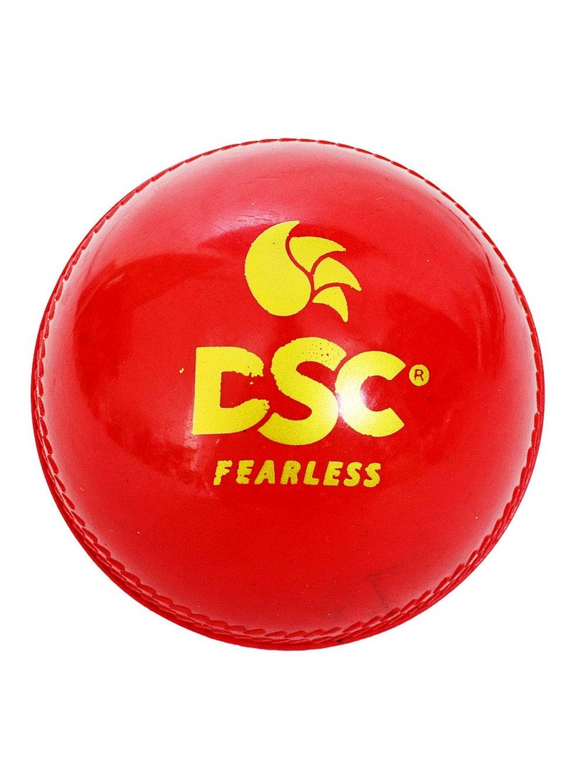 DSC Hunt Tennis Cricket Ball | Color: Red | Materail: Synthetic | Skill level: ‎Beginner | Weatherproof | Fine And Superior Quality | Pack of 1 | Playing Surface: Indoor/Outdoor - Image 1