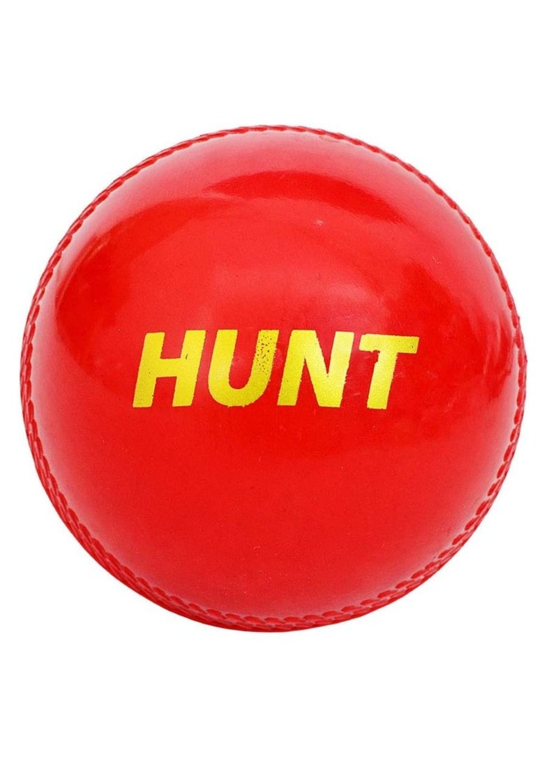 DSC Hunt Tennis Cricket Ball | Color: Red | Materail: Synthetic | Skill level: ‎Beginner | Weatherproof | Fine And Superior Quality | Pack of 1 | Playing Surface: Indoor/Outdoor - Image 2