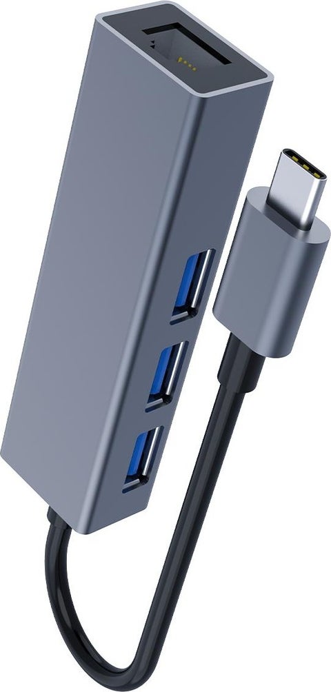 CHB013 Type-C To RJ45 Gigabit Ethernet and USB 3.0 Multiplexer Converter