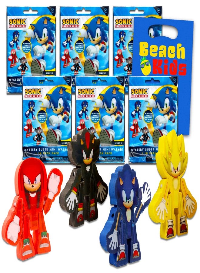سونيك ذا هيدجهوج هدايا حفلات سونيك القنفذ المفاجئة - مجموعة من 6 عبوات سونيك الغامضة مع شخصيات وأكياس هدايا، لوازم حفلات - Image 1
