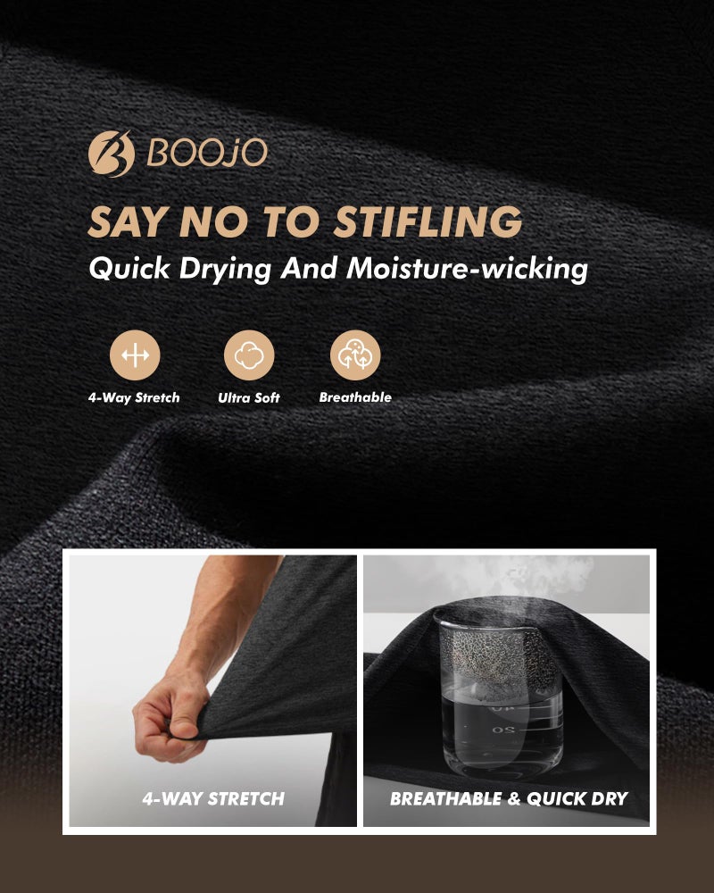 BOOJO 7 Pack Polo Shirts for Men - Quick Dry Moisture Wicking Performance Short Sleeve Mens Golf Shirts for Casual Work - Image 4