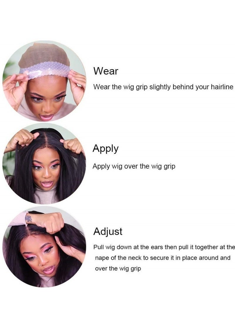 Estelle Wig Grip Band Non-Slip Silicone Wig Headband for Women Adjustable Wig Fix Seamless Wig Band Elastic Wig Gripper Cap for Lace Wigs to Hold Wig (light brown) - Image 5