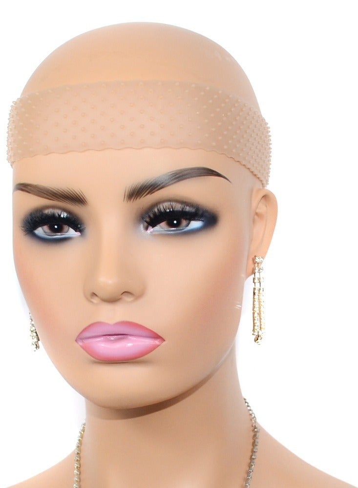 Estelle Wig Grip Band Non-Slip Silicone Wig Headband for Women Adjustable Wig Fix Seamless Wig Band Elastic Wig Gripper Cap for Lace Wigs to Hold Wig (light brown) - Image 1