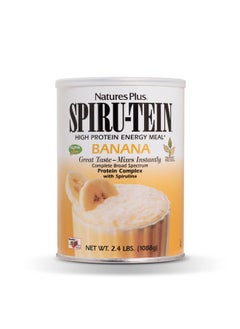 Nature's Plus Naturesplus Spirutein Shake Banana Flavor 2.4 Lbs Spirulina Protein Powder Plant Based Meal Replacement Vitamins & Minerals For Energy Vegetarian Glutenfree 32 Servings  - Image 1