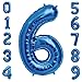 Tellpet Number 6 Balloon 6th Birthday Party Decorations for Boy Sapphire Blue 40 Inch - Image 4