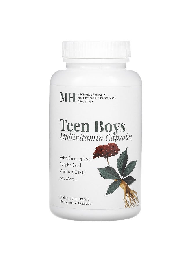 Michael's Naturopathic - Michael's Naturopathic, Teen Boys Multivitamin, 120 Vegetarian Capsules - Image 1