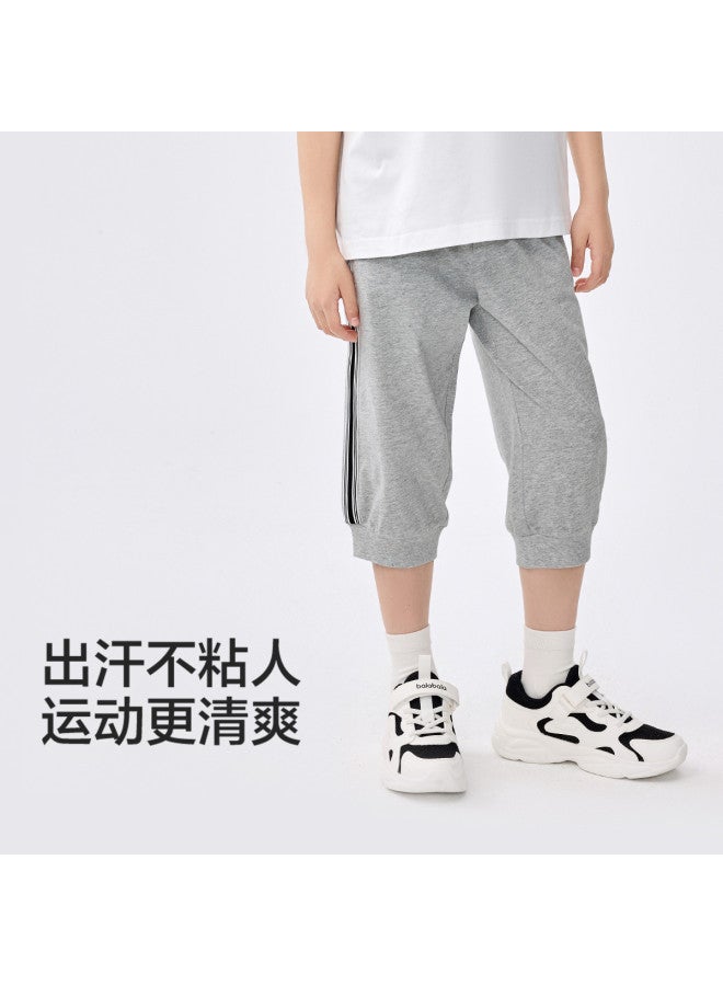 Balabala Moisture-wicking Quick-dry Kids Pants 2025 Summer New Boys' Capri Pants For Big Kids - Casual Sports Quick-dry Trousers - Image 2