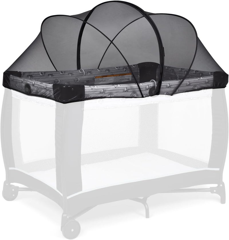 Beberoad Love Pack N Play Cover, Playard Mosquito Net (Black) | Breathable Material, 2-way Zipper, Easy Installation, Easy Storage - Image 1