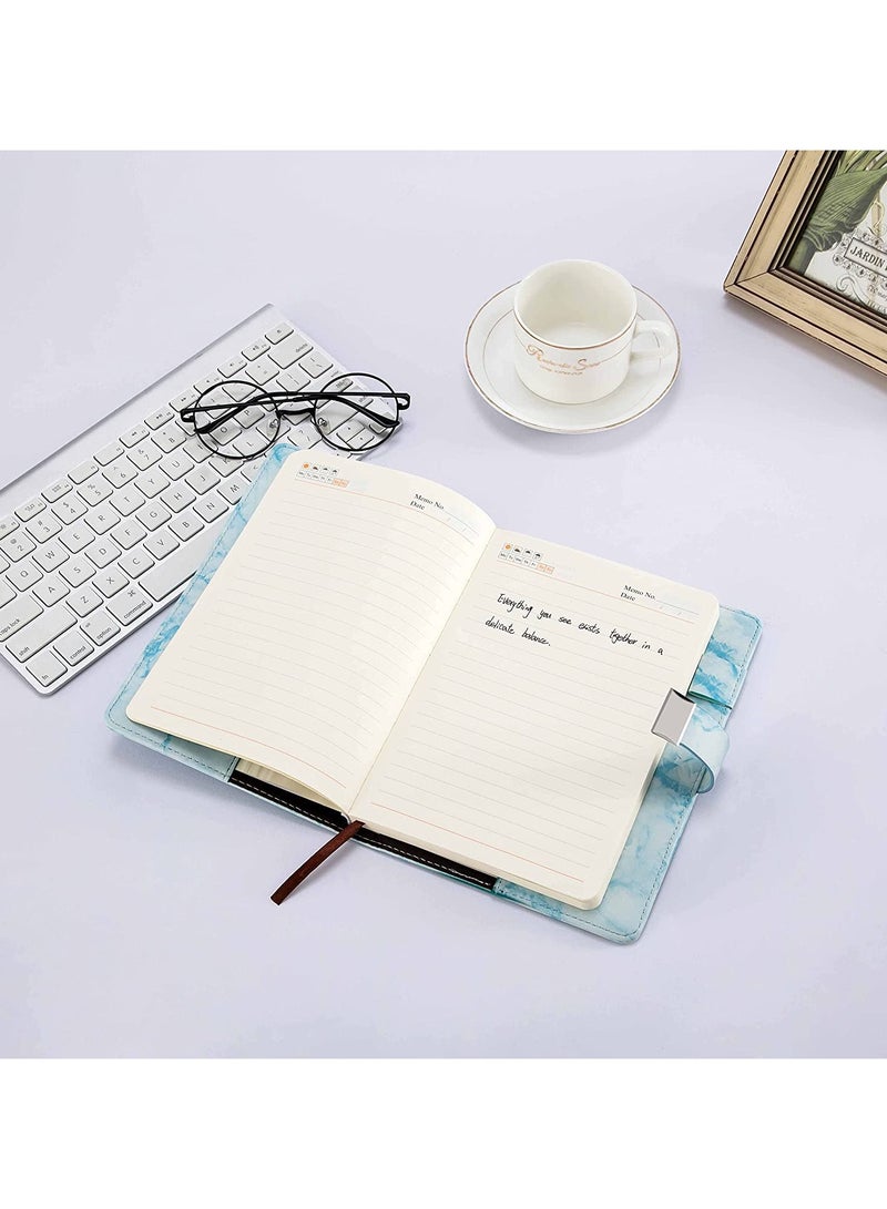 general Marble Diary for Girls and Boys with Lock, Secret Diary with Lock and Cute Notebook for Teenage Girls with Lock Password Coded Diary PU Leather with Pen Holder - Image 4