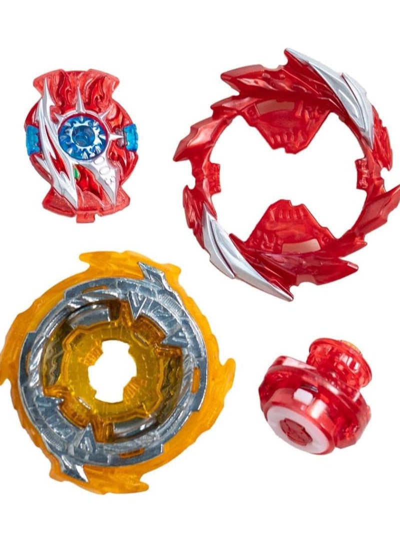 Beyblade-Beybattle Burst Sparking Battle Stadium Set S5 (Kolossal Helios .Zn 1B and Super Hyperion Xc 1A) | Includes 2 Spinning Tops and 2 Launchers | Takara Tomy | Gift for Beyblade Lovers and Kids - Image 4