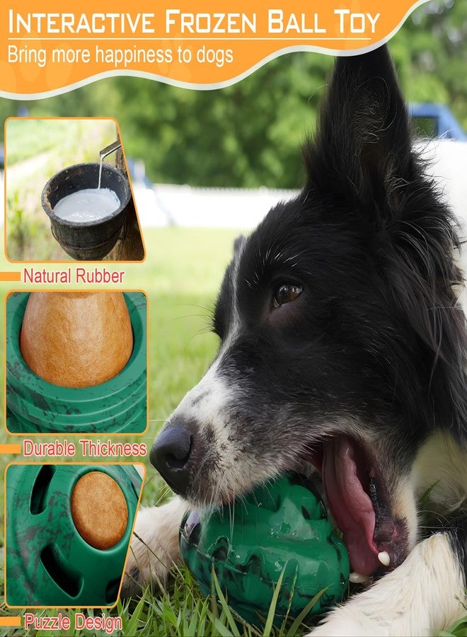 luckdoor Dog Toys to Keep Them Busy,Frozen Treat Dog Enrichment Toys,Slow Food Training to Relieve Boredom and Stimulating,Dog Puzzle Treat Food Dispensing Ball Toy for Small Medium Large Dogs - Image 4