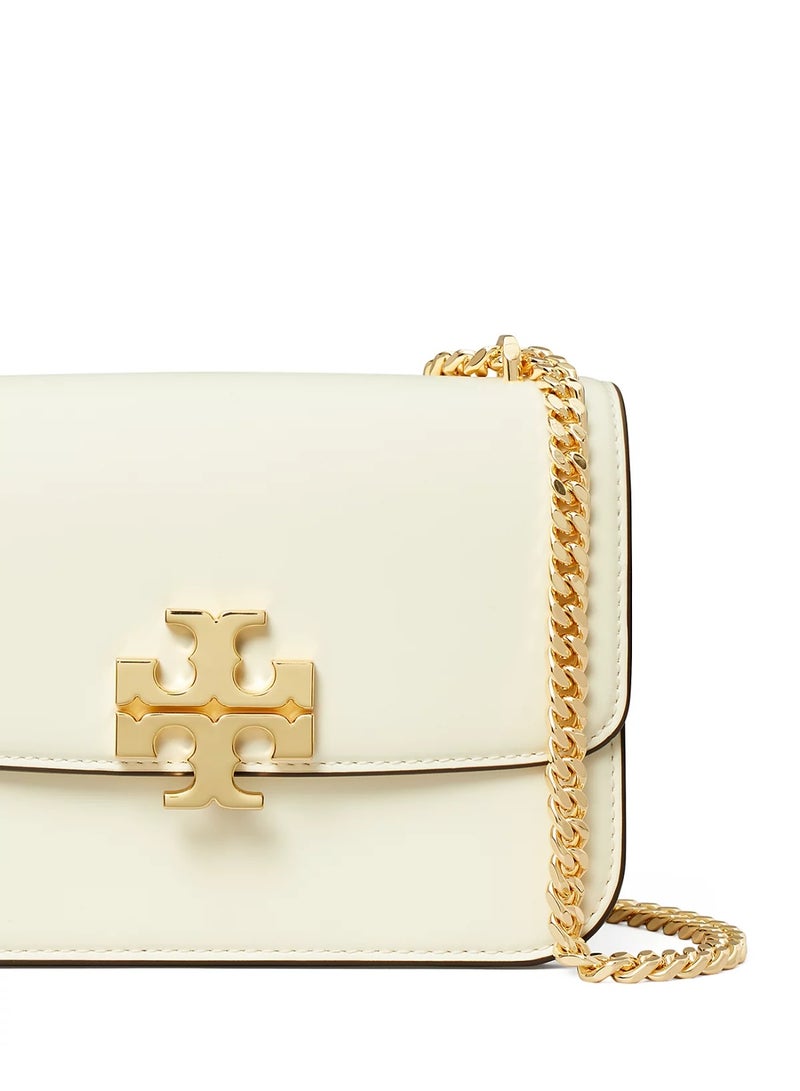 Burch Tory  Small Eleanor Leather Shoulder Bag, Women's Cross Body Bag, Women's Tote Bag, Women's Hand Bag, Women's Shoulder Bag, Women's Travel Bag, White-19cm - Image 3