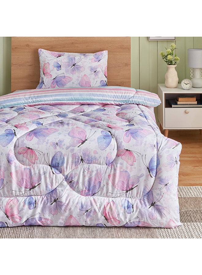 Home Box Flutterby Dreamscape 2-Piece Microfibre Twin Comforter Set 160 x 220 cm  - Image 1