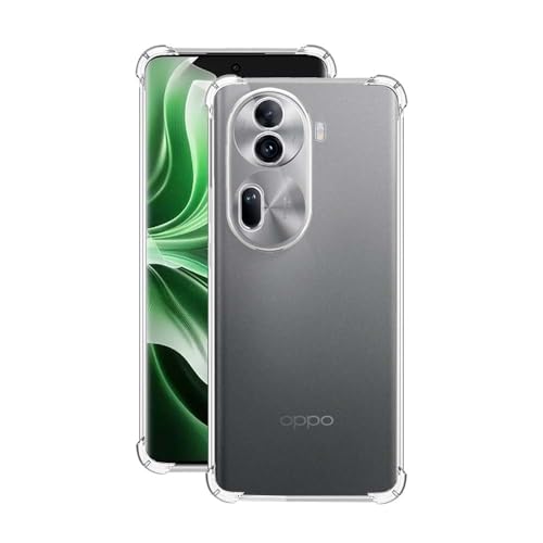 7-Seven 7SEVEN® Back Cover for Oppo Reno 11 Pro 5G Transparent Mobile Back Case Shock Proof Design Camera Edges Protection Crystal Clear Phone Case Silicon Soft TPU and Flexible Bumper Phone Cover - Image 1