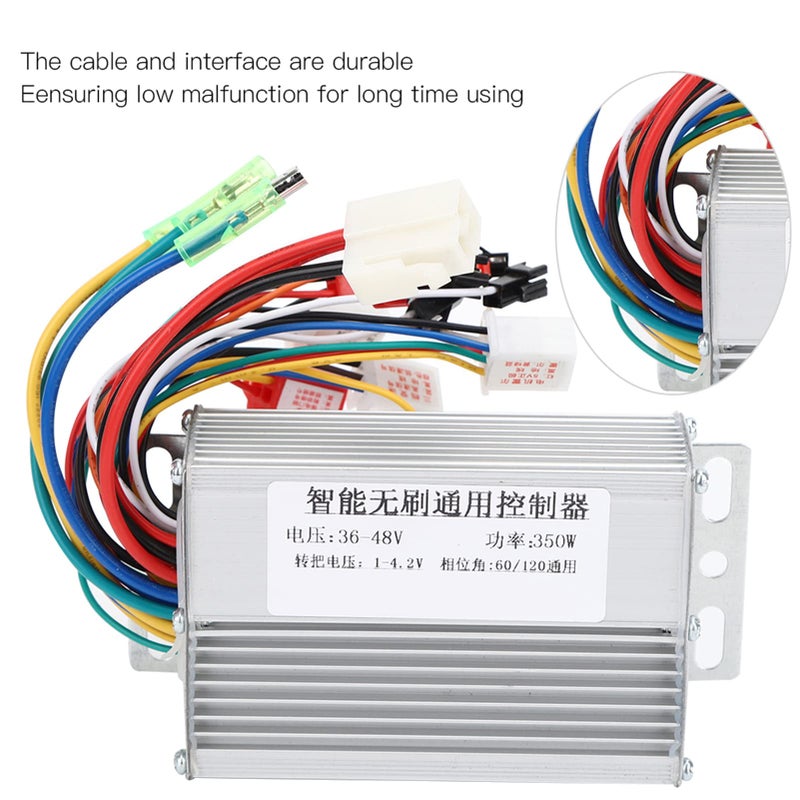 36 48V 350W Aluminum Motor Controller with Heat Dissipation 60 120 Phase Angle for Stable Control - Image 4