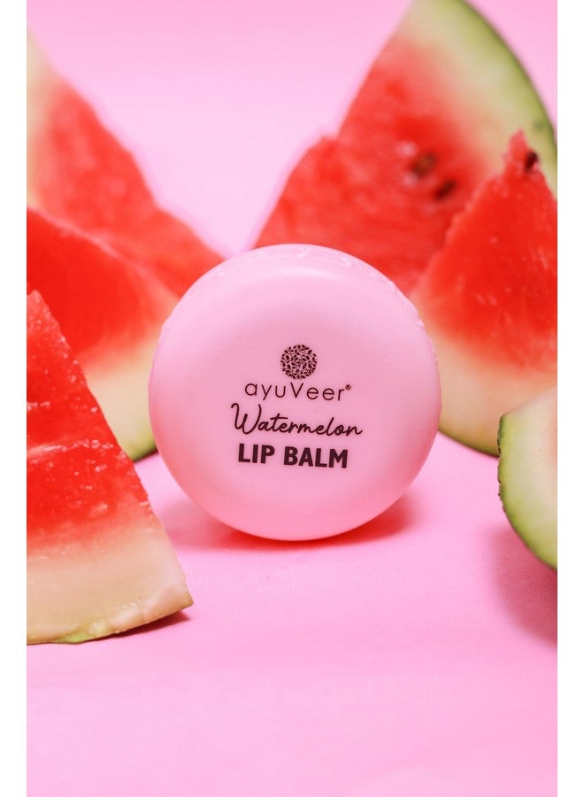 Ayuveer Watermelon Lip Balm to Hydrate, Moisturize & Lighten Dark Pigmented Lips, Soothe & Heal Dry, Chapped & Damaged for Soft, Healthy Lips | For Men and Women, 10 G - Image 3