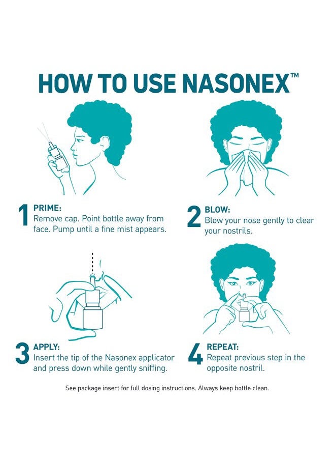 NASONEX - بخاخ الأنف للحساسية لمدة 24 ساعة 60 رذاذ - Image 1