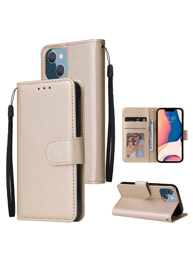 S-TOP Case For iPhone 14 Plus Multifunctional Horizontal Flip Leather Case with Three Card Slot - Image 1