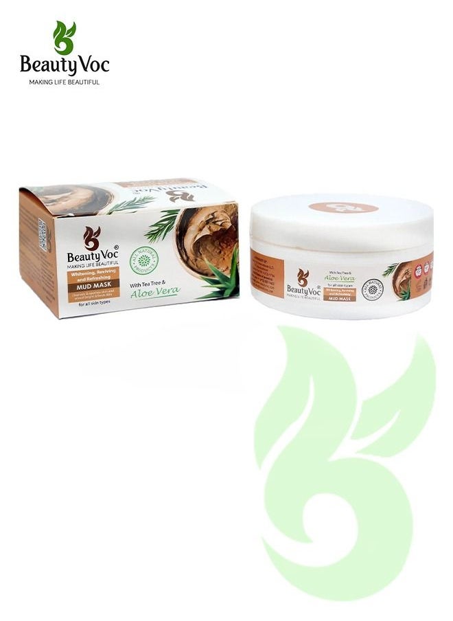 BEAUTY VOC Mineral Rich Mud Mask for Deep Purification and Detoxification, Unclog Pores, Absorb Excess Oil, and Reveal Refreshed, Rejuvenated Skin for a Clearer, Smoother, and Radiant Complexion, 300g  - Image 1