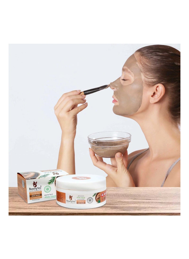 BEAUTY VOC Mineral Rich Mud Mask for Deep Purification and Detoxification, Unclog Pores, Absorb Excess Oil, and Reveal Refreshed, Rejuvenated Skin for a Clearer, Smoother, and Radiant Complexion, 300g  - Image 4