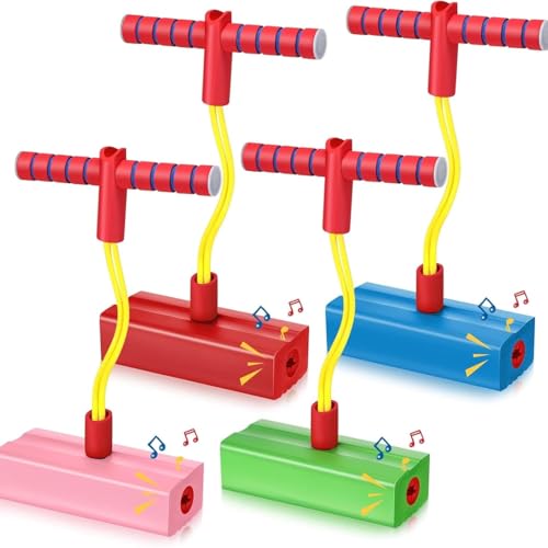 WireScorts Training Foam Pogo Stick | Bungee Jumper Balance Game with Squeaky Sounds | Indoor & Outdoor Play – Durable Foam Base, Squeaky Sounds – Gifts for 3-12 Year Old Boys Girls - Multi Color - Image 2