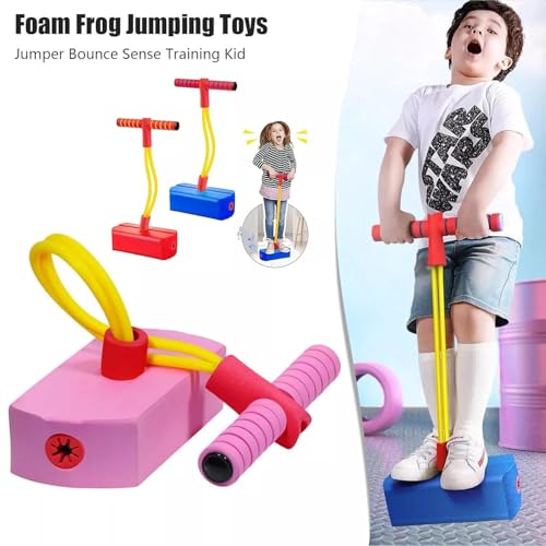 WireScorts Training Foam Pogo Stick | Bungee Jumper Balance Game with Squeaky Sounds | Indoor & Outdoor Play – Durable Foam Base, Squeaky Sounds – Gifts for 3-12 Year Old Boys Girls - Multi Color - Image 3