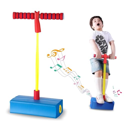 WireScorts Training Foam Pogo Stick | Bungee Jumper Balance Game with Squeaky Sounds | Indoor & Outdoor Play – Durable Foam Base, Squeaky Sounds – Gifts for 3-12 Year Old Boys Girls - Multi Color - Image 1
