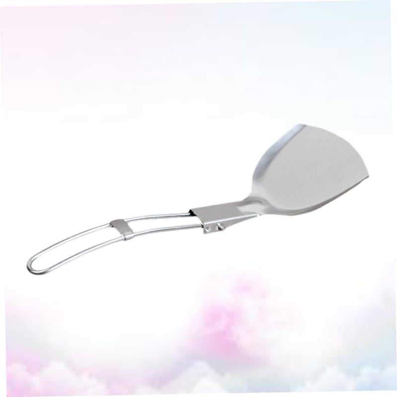 Compact Stainless Steel Bbq Spatula For Outdoor Camping Picnic Cooking - Image 3