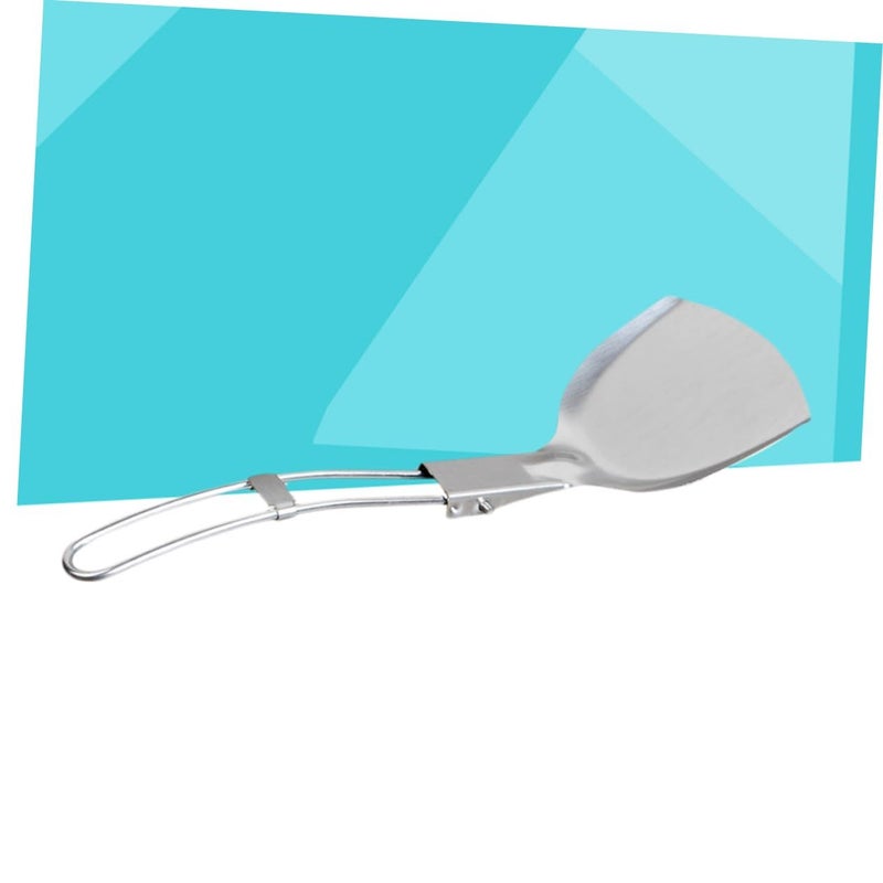 Compact Stainless Steel Bbq Spatula For Outdoor Camping Picnic Cooking - Image 4