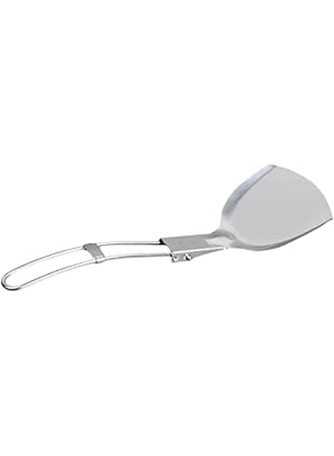 Compact Stainless Steel Bbq Spatula For Outdoor Camping Picnic Cooking - Image 1