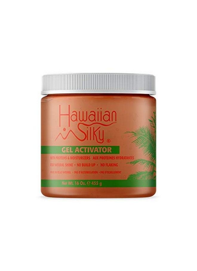Hawaiian Silky Texturizing Gel Activator 16 Fl Oz L Protein Extracts To Style & Moisturize Dry And Damaged Hair For Color Treated Hair Good On Men Women & Kids  - Image 1