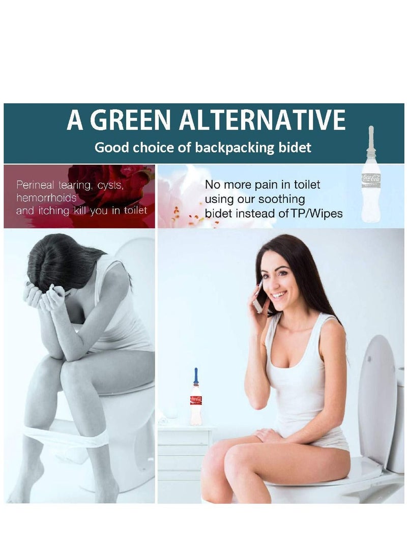 Arabest 3PCS-Pack Portable Bidet Pipe for Toilet, Universal Travel Bidet Compatible with Your Plastic Bottle, Handheld Shattaf for Personal Hygiene, Cleaning, Washing, Outdoor, Camping, Driver, Postpartum - Image 2