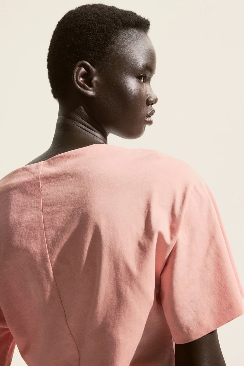 H&M Boat-neck cotton top