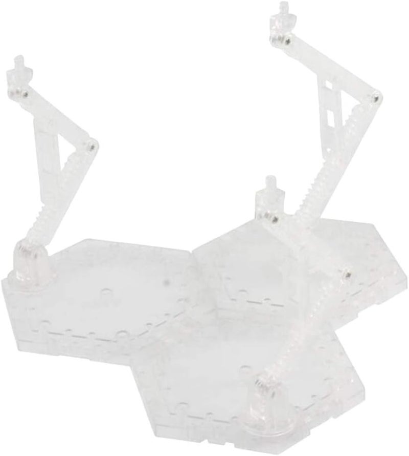 klarako Action Base Display Stand Rack for 1/144 RG MG Gundam DIY Accessories  Clear, 21x21x18.5cm - Image 3