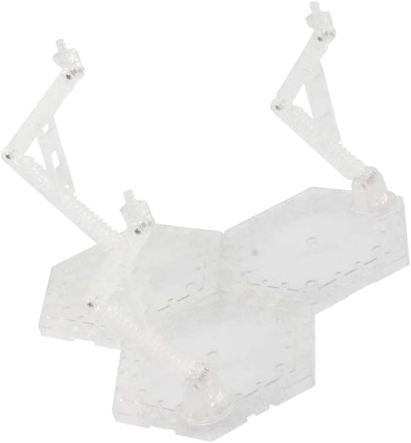 klarako Action Base Display Stand Rack for 1/144 RG MG Gundam DIY Accessories  Clear, 21x21x18.5cm - Image 1