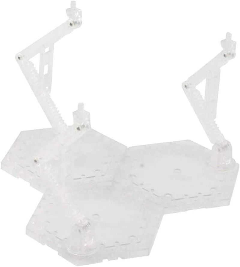 klarako Action Base Display Stand Rack for 1/144 RG MG Gundam DIY Accessories  Clear, 21x21x18.5cm - Image 2