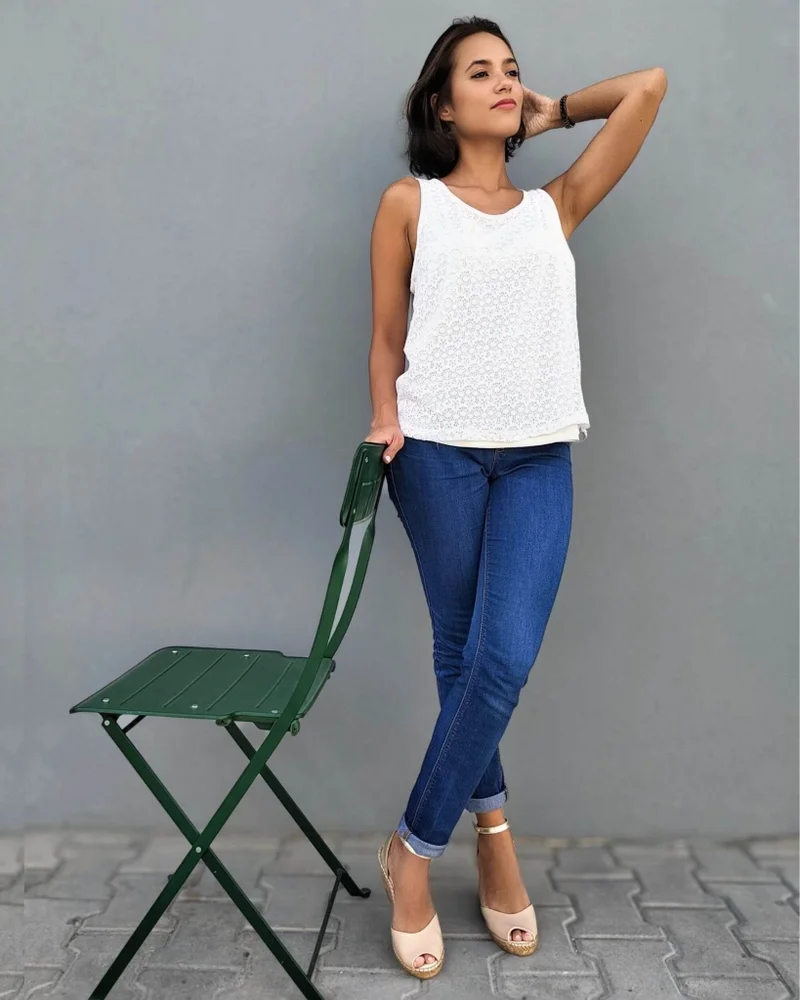 SHOEQ Sandy Champagne Peep Toe Espadrille Wedge for Women | Best Price UAE
