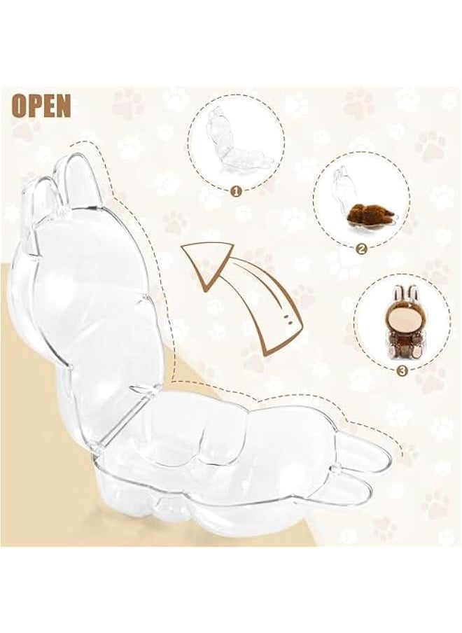 Arabest Protective Case for LABUBU, High Clear Case Cover for Labubu Have A Seat, Acrylic Display Box with Keychains (Doll Not Include)  - Image 4