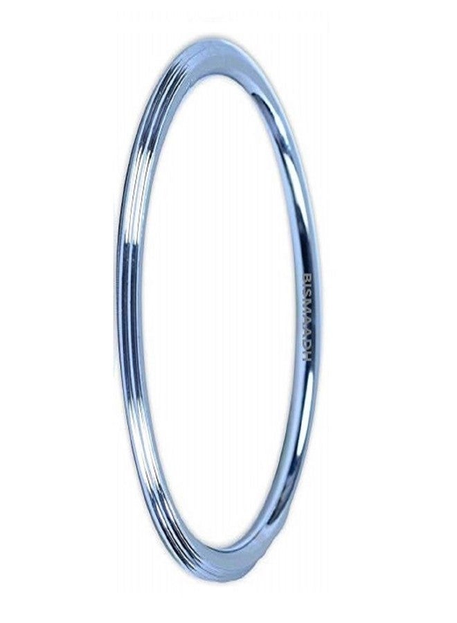 BISMAADH Stainless Steel Line Kada For Men & Women 5mm Thickness, 5.7cm - Image 2