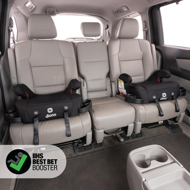 Diono Solana 2 XL 2022, Dual Latch Connectors, Lightweight Backless Belt-Positioning Car, 8 Years 1 Booster Seat, Black - Image 4