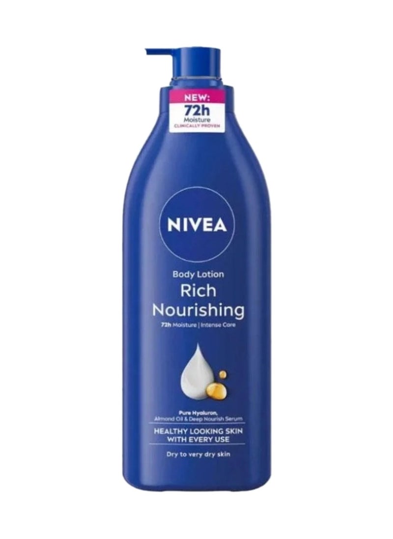 Nivea 72h Intense Moisture Rich Nourishing Body Lotion For Dry Skin 400ml  - Image 1